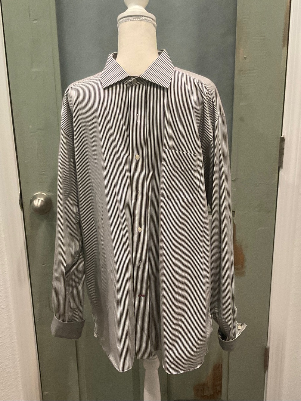 Daniel Cremieux Black & White Pinstripe Dress Shirt